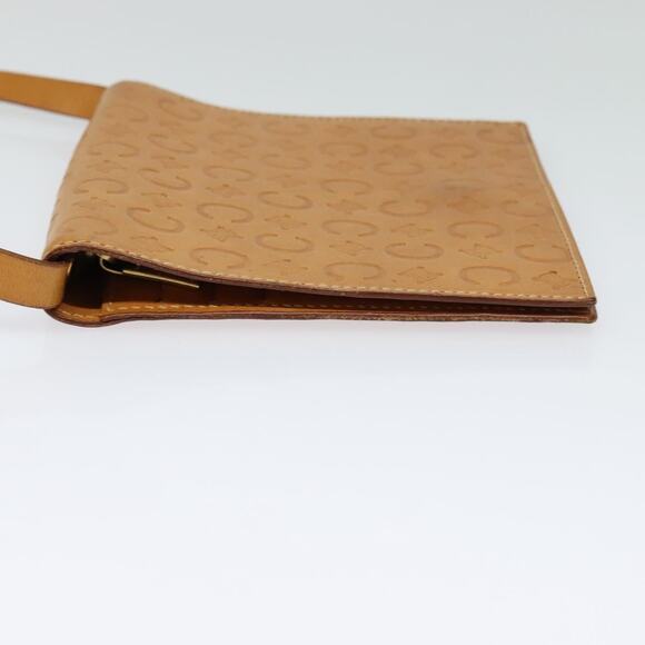 CELINE C Macadam Canvas Shoulder Bag Leather Brown Gold - Picture 4 of 12